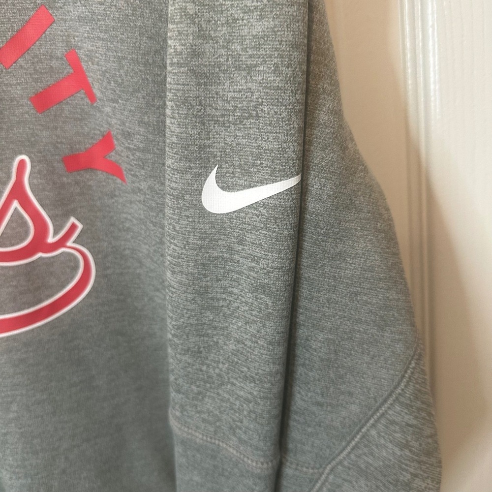 NEW Nike Large Kansas City Chiefs Dri Fit Hoodie Mens Gray Kangaroo Pocket NFL - Picture 3 of 6
